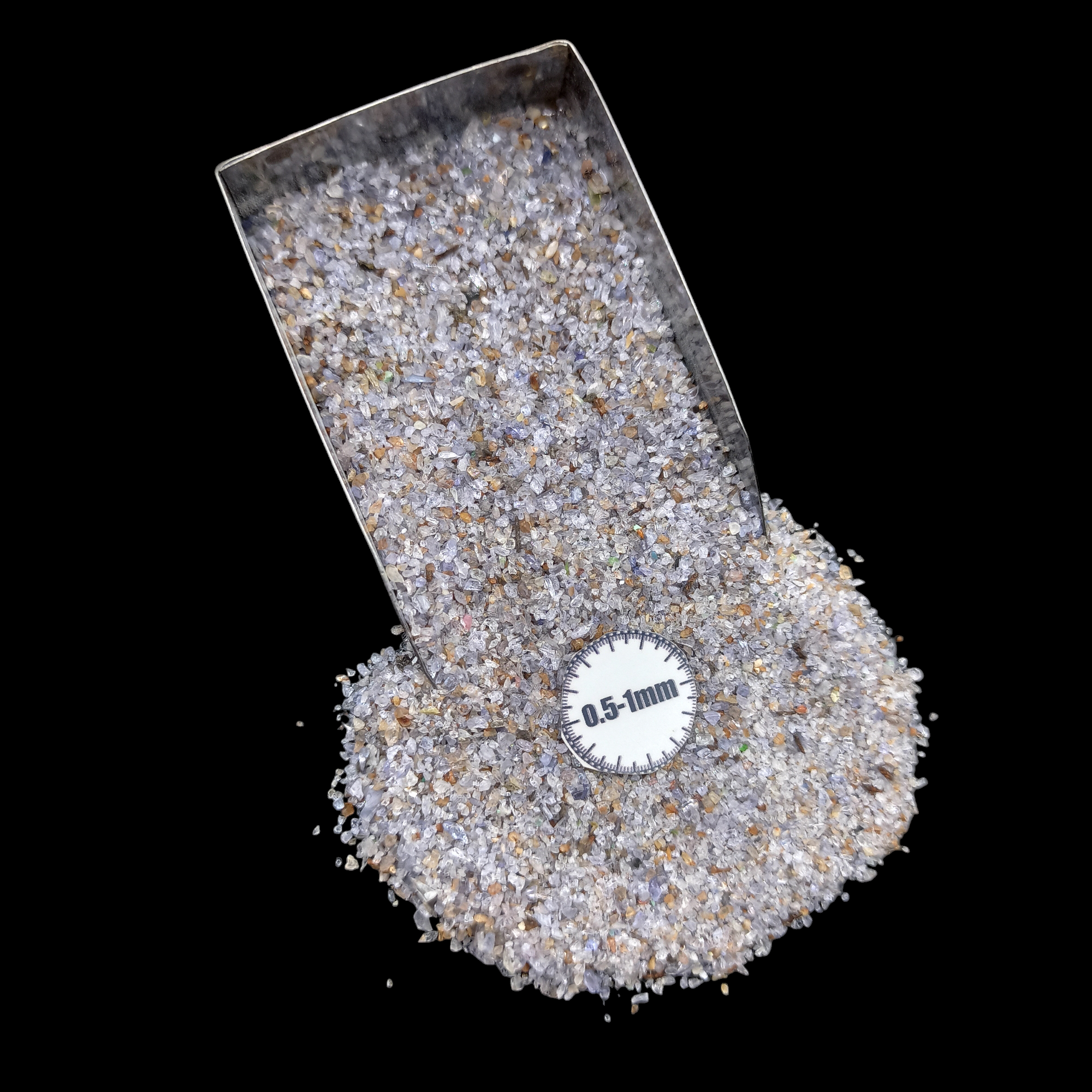 GRADELYGEMS Premium Tanzanite 0.5-1mm Crushed Gemstone for Jewelry Inlay, Resin Art & Handmade Decor