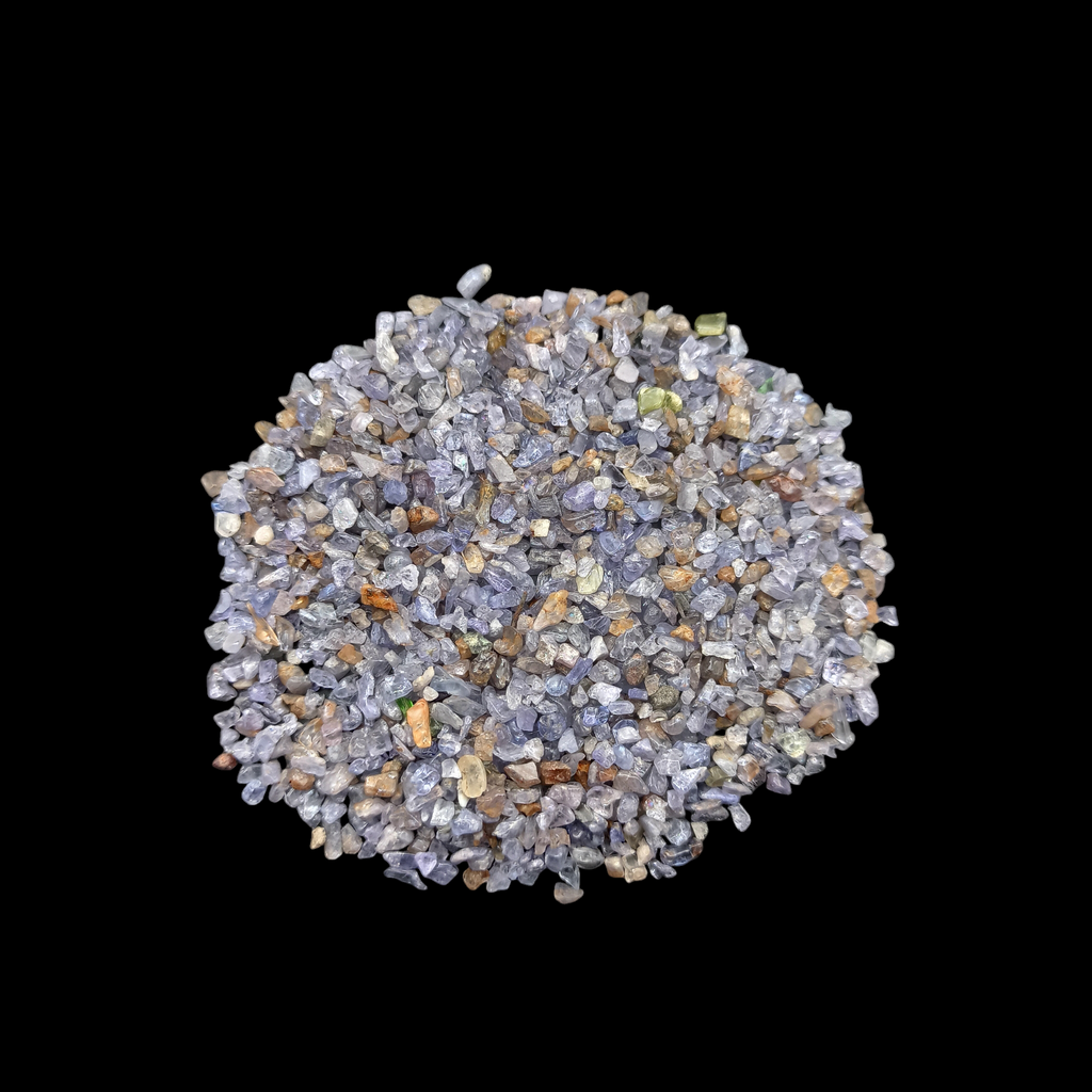 Natural Tanzanite 1-3mm Crushed Stone by GRADELYGEMS for Resin Work, Inlay & Decorative Creations