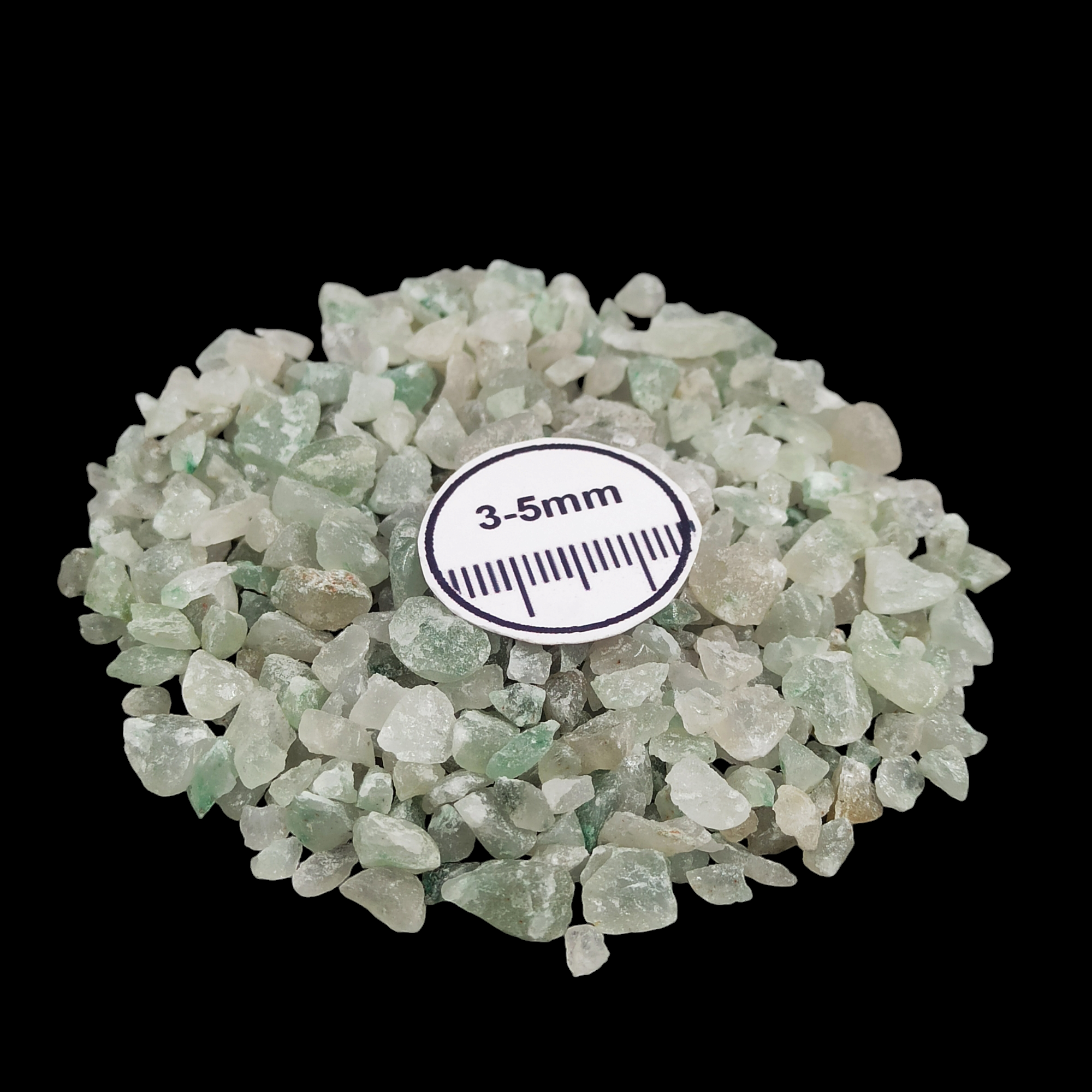 GRADELYGEMS Green Aventurine Bold Crushed Stone 3-5mm for Vase Fillers, Jewelry Design, Resin Art & Decor