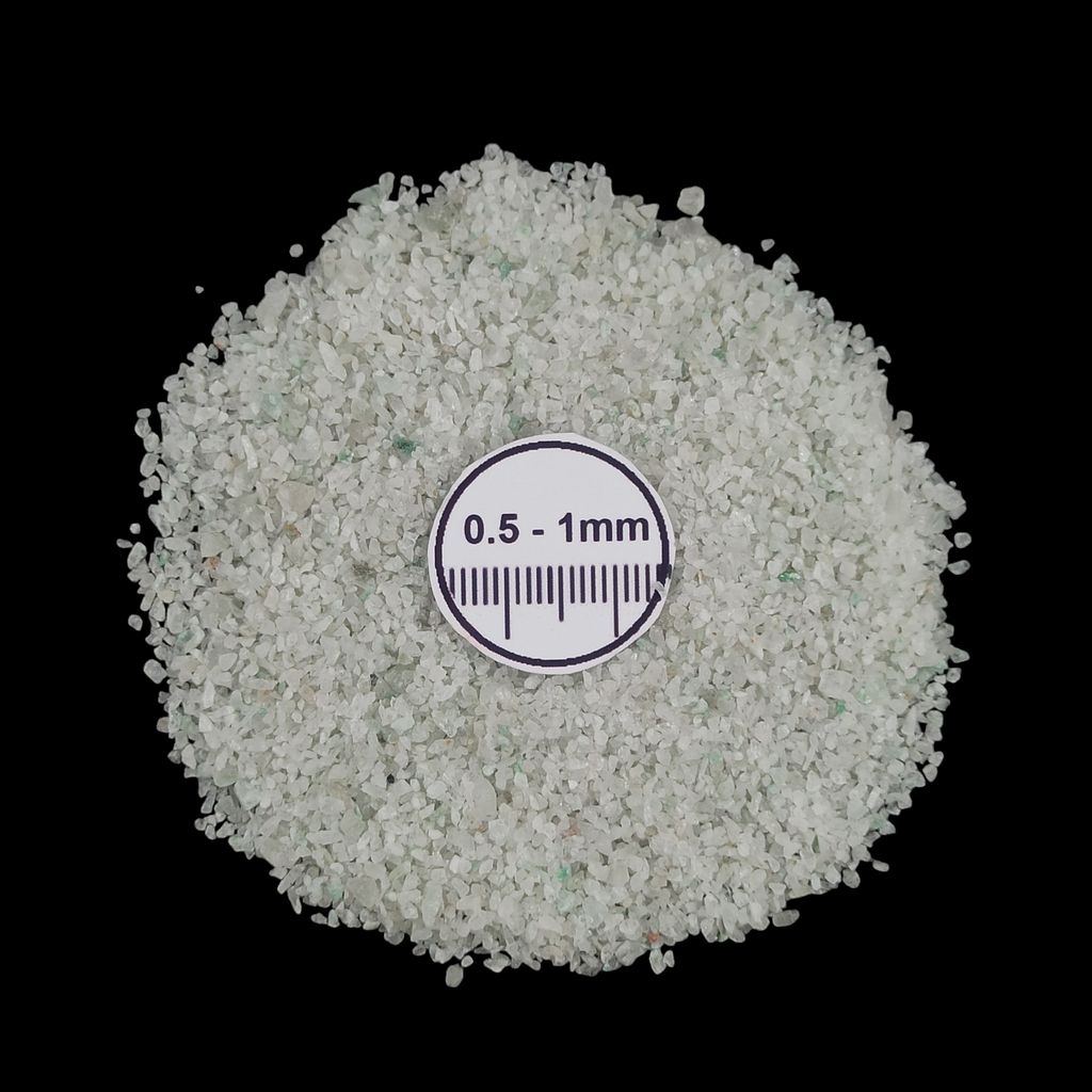 GRADELYGEMS Green Aventurine Gemstone Crushed 0.5-1mm for Ring Inlay, Jewelry Making, Resin Art & Fine Detail Work