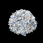 GRADELYGEMS Blue Opal Decorative Crushed Gemstone 3-5mm for Jewelry, Resin Work & Statement Decor