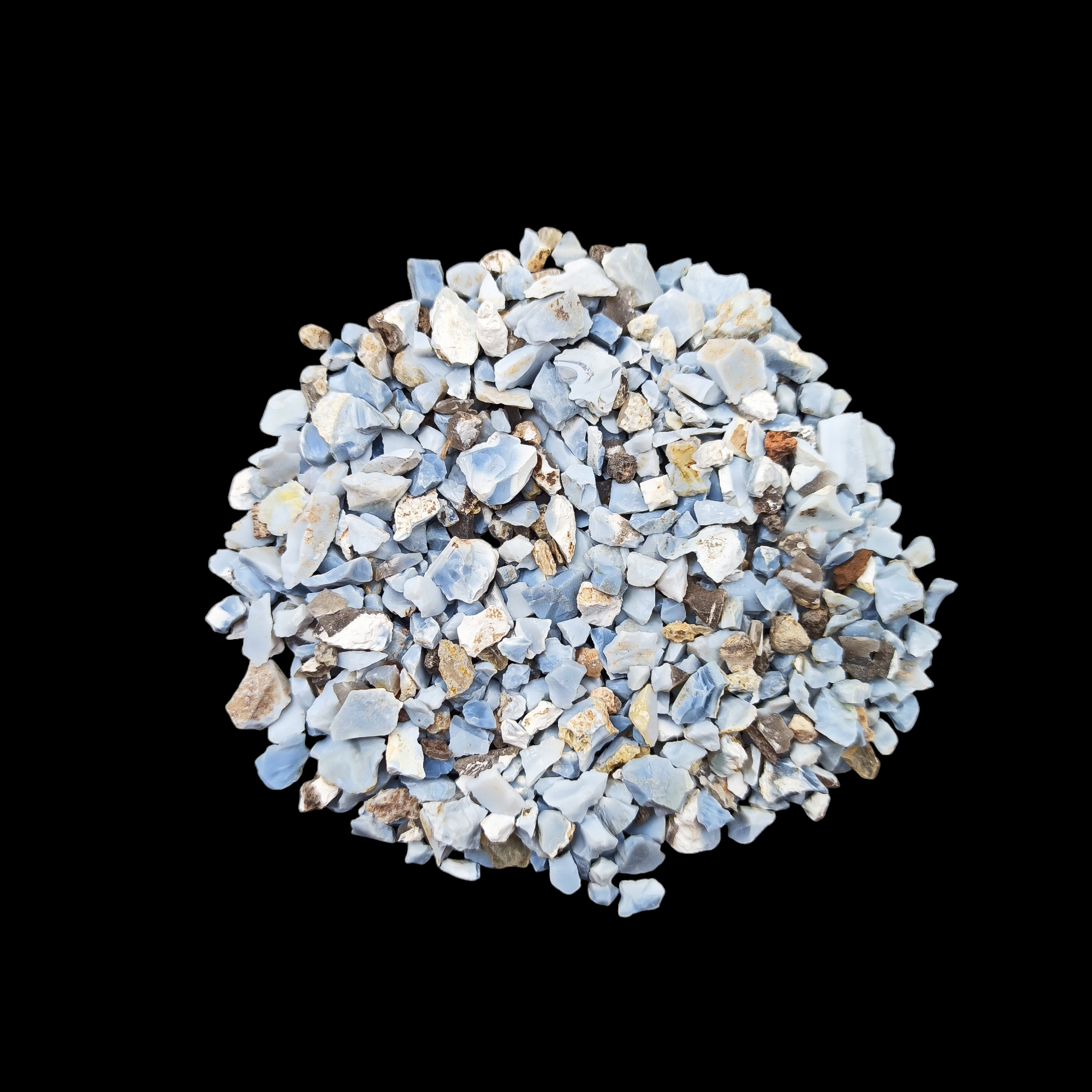 GRADELYGEMS Blue Opal Decorative Crushed Gemstone 3-5mm for Jewelry, Resin Work & Statement Decor