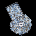 GRADELYGEMS Blue Opal Decorative Crushed Gemstone 3-5mm for Jewelry, Resin Work & Statement Decor