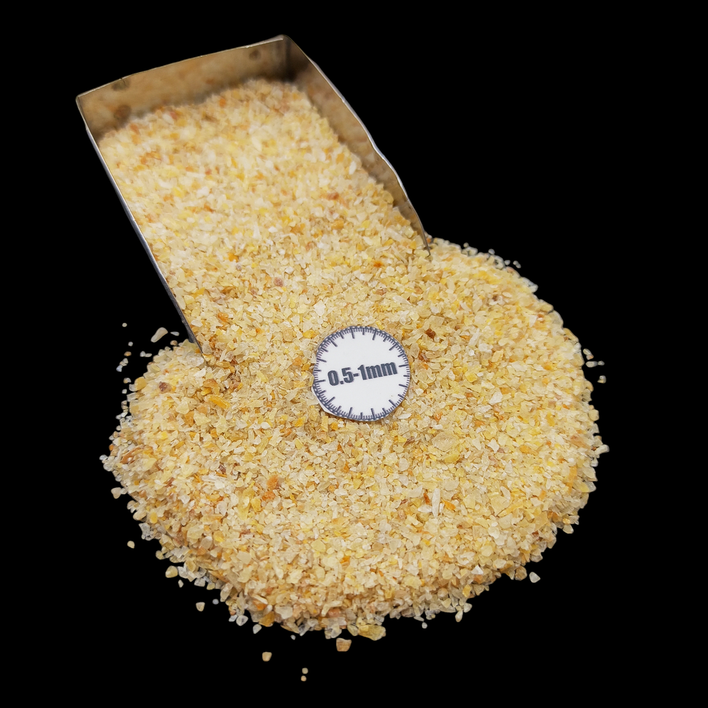 GRADELYGEMS Yellow Gold Gemstone Crushed 0.5-1mm for Ring Inlay, Jewelry Making, Resin Art & Fine Detail Work