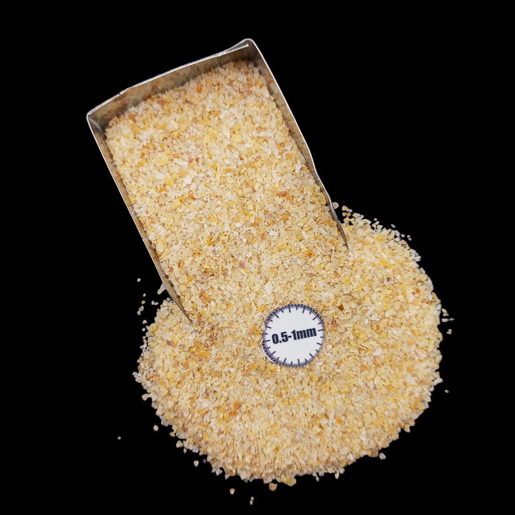 GRADELYGEMS Yellow Gold Gemstone Crushed 0.5-1mm for Ring Inlay, Jewelry Making, Resin Art & Fine Detail Work