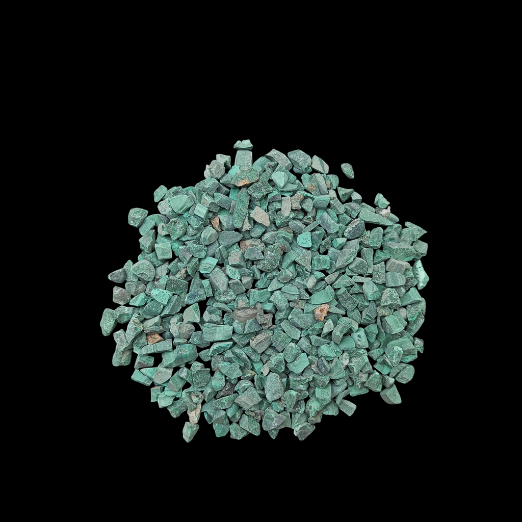 GRADELYGEMS Malachite Decorative Crushed Gemstone 3-5mm for Jewelry, Resin Work & Statement Decor