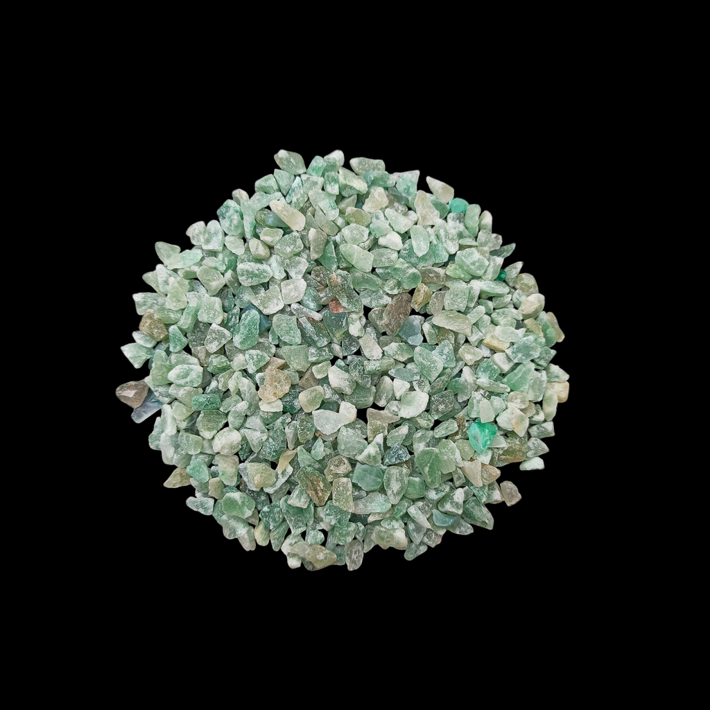 GRADELYGEMS Green Myke Decorative Crushed Gemstone 3-5mm for Jewelry, Resin Work & Statement Decor