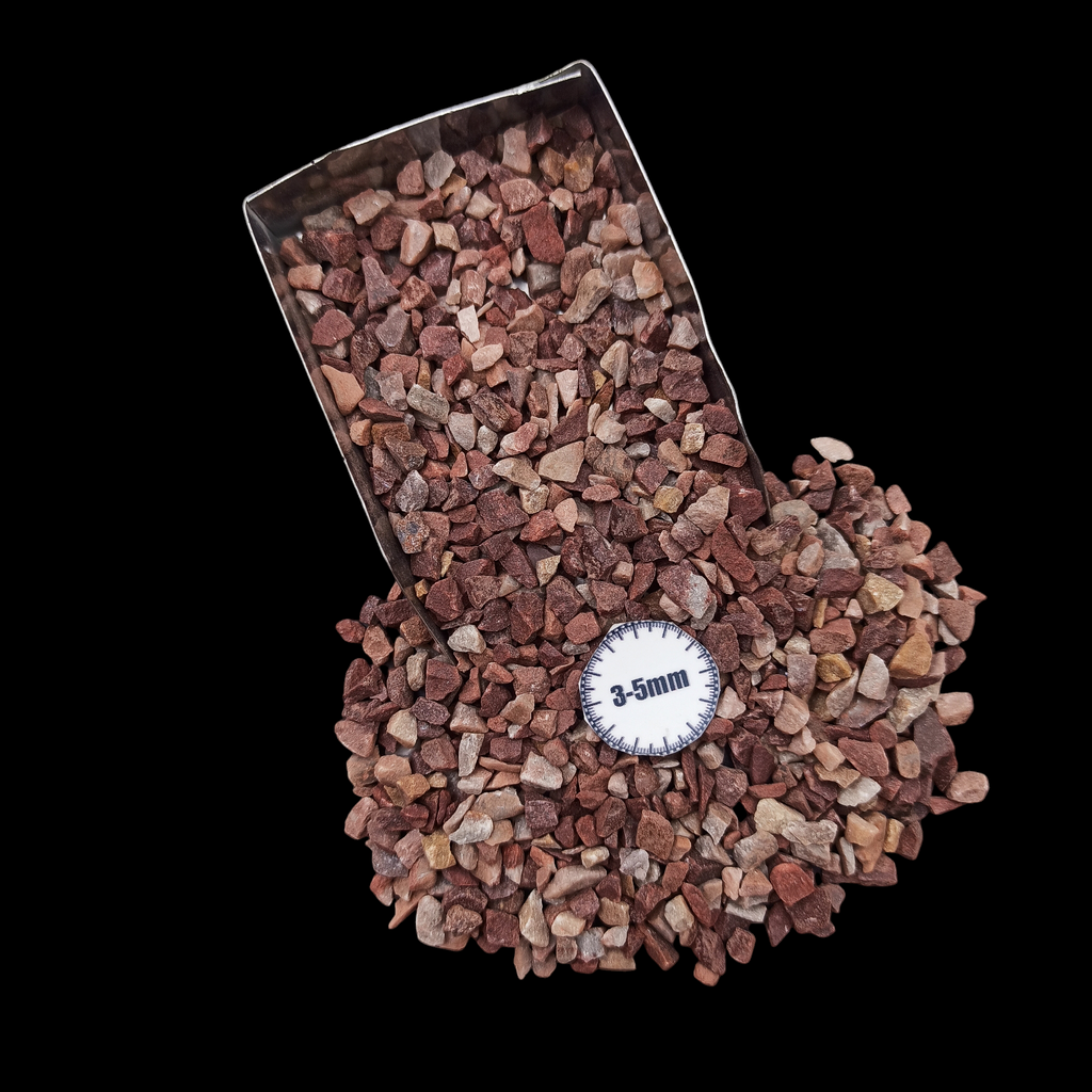 GRADELYGEMS Chocolate Jasper Bold Crushed Stone 3-5mm for Vase Fillers, Jewelry Design, Resin Art & Decor