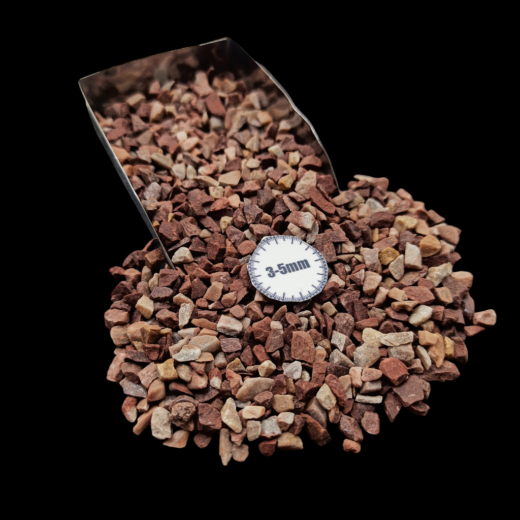 GRADELYGEMS Chocolate Jasper Bold Crushed Stone 3-5mm for Vase Fillers, Jewelry Design, Resin Art & Decor