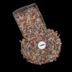 Natural New 7 Chackra 1-3mm Crushed Stone by GRADELYGEMS for Resin Work, Inlay & Decorative Creations