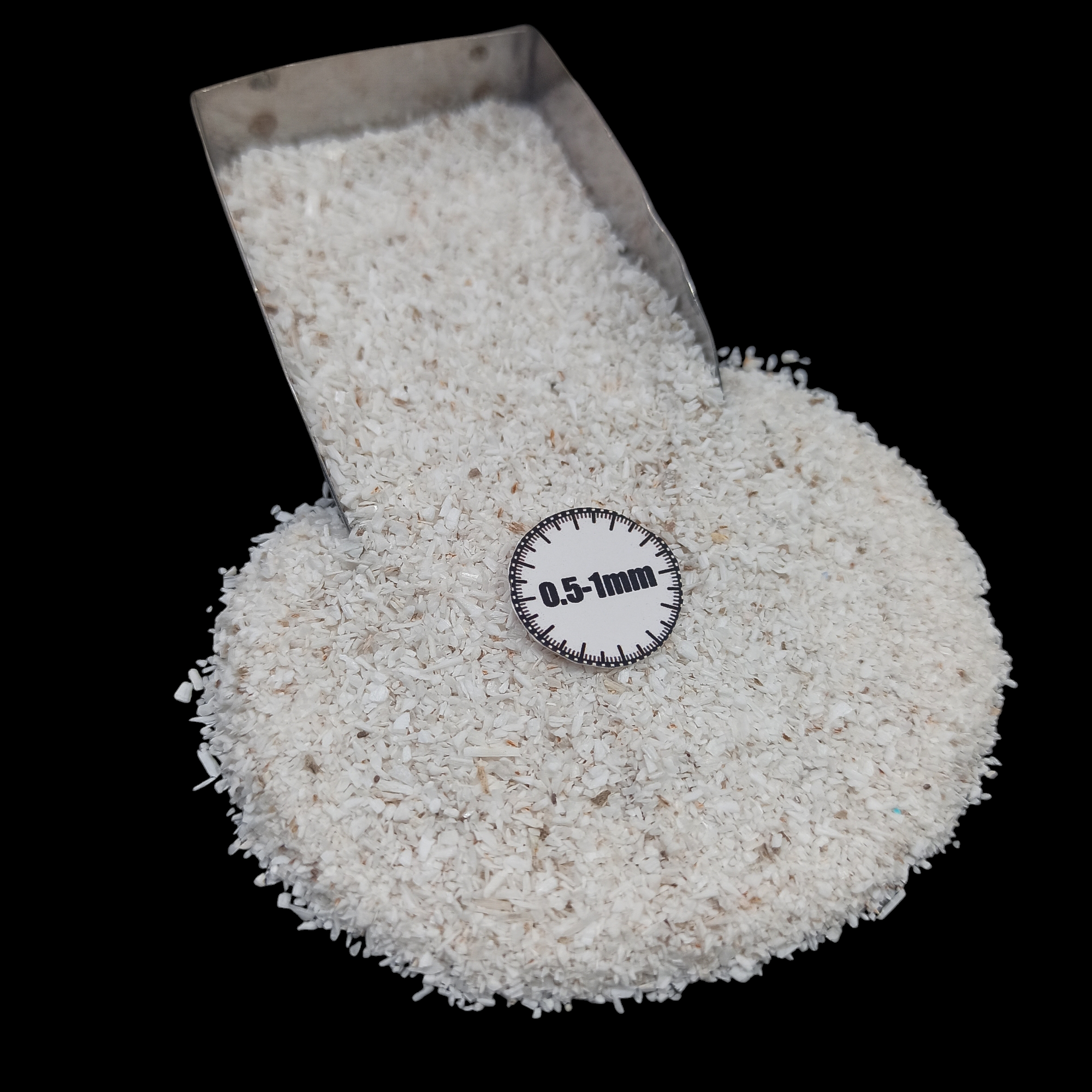 GRADELYGEMS Scolecite Gemstone Crushed 0.5-1mm for Ring Inlay, Jewelry Making, Resin Art & Fine Detail Work