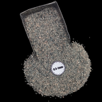 GRADELYGEMS Black Tourmaline Mica Gemstone Crushed 0.5-1mm for Ring Inlay, Jewelry Making, Resin Art & Fine Detail Work