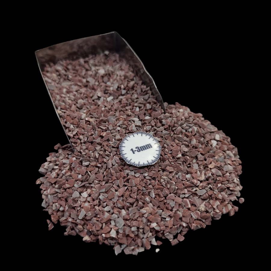 Natural Mariam Jasper 1-3mm Crushed Stone by GRADELYGEMS for Resin Work, Inlay & Decorative Creations