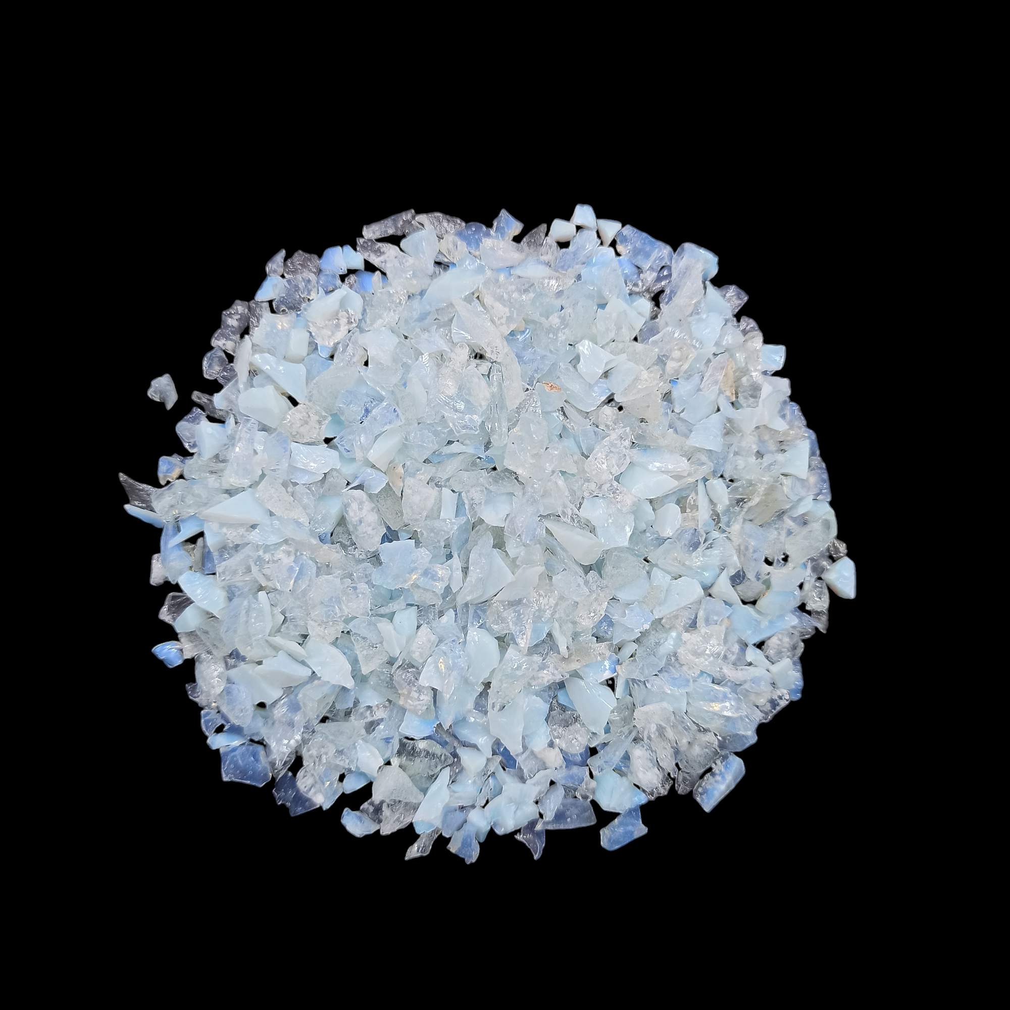 GRADELYGEMS Sea Opalite Decorative Crushed Gemstone 3-5mm for Jewelry, Resin Work & Statement Decor