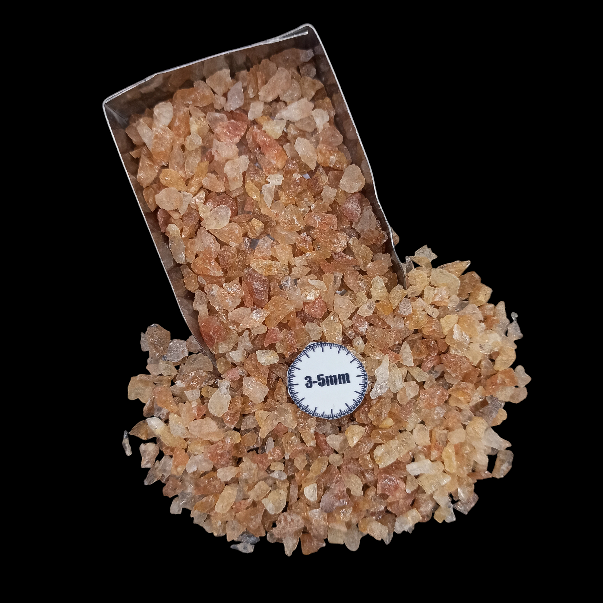 GRADELYGEMS Red Aventurine Decorative Crushed Gemstone 3-5mm for Jewelry, Resin Work & Statement Decor