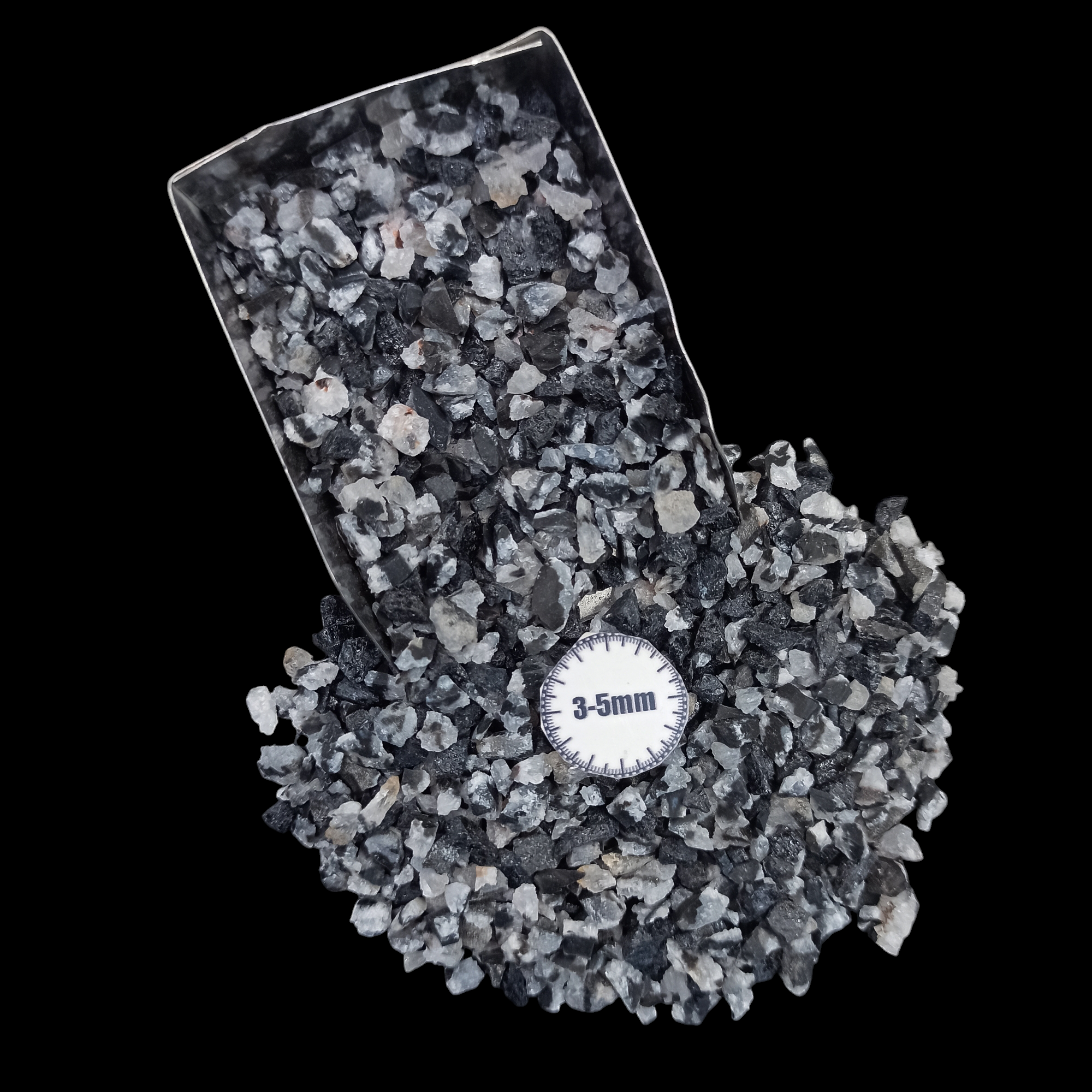 GRADELYGEMS Banded Onyx Bold Crushed Stone 3-5mm for Vase Fillers, Jewelry Design, Resin Art & Decor