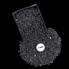 Natural Carborundum 1-3mm Crushed Stone by GRADELYGEMS for Resin Work, Inlay & Decorative Creations