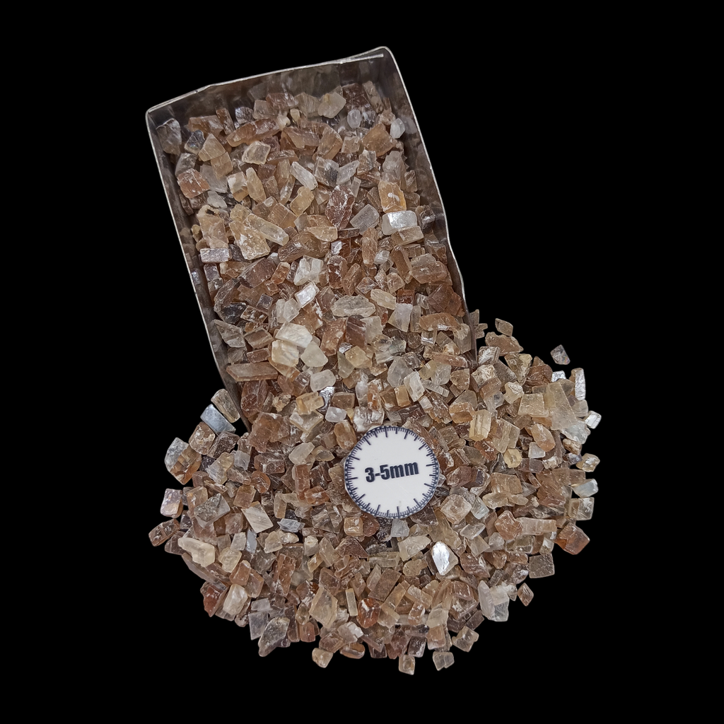 GRADELYGEMS Mica Axinite Bold Crushed Stone 3-5mm for Vase Fillers, Jewelry Design, Resin Art & Decor