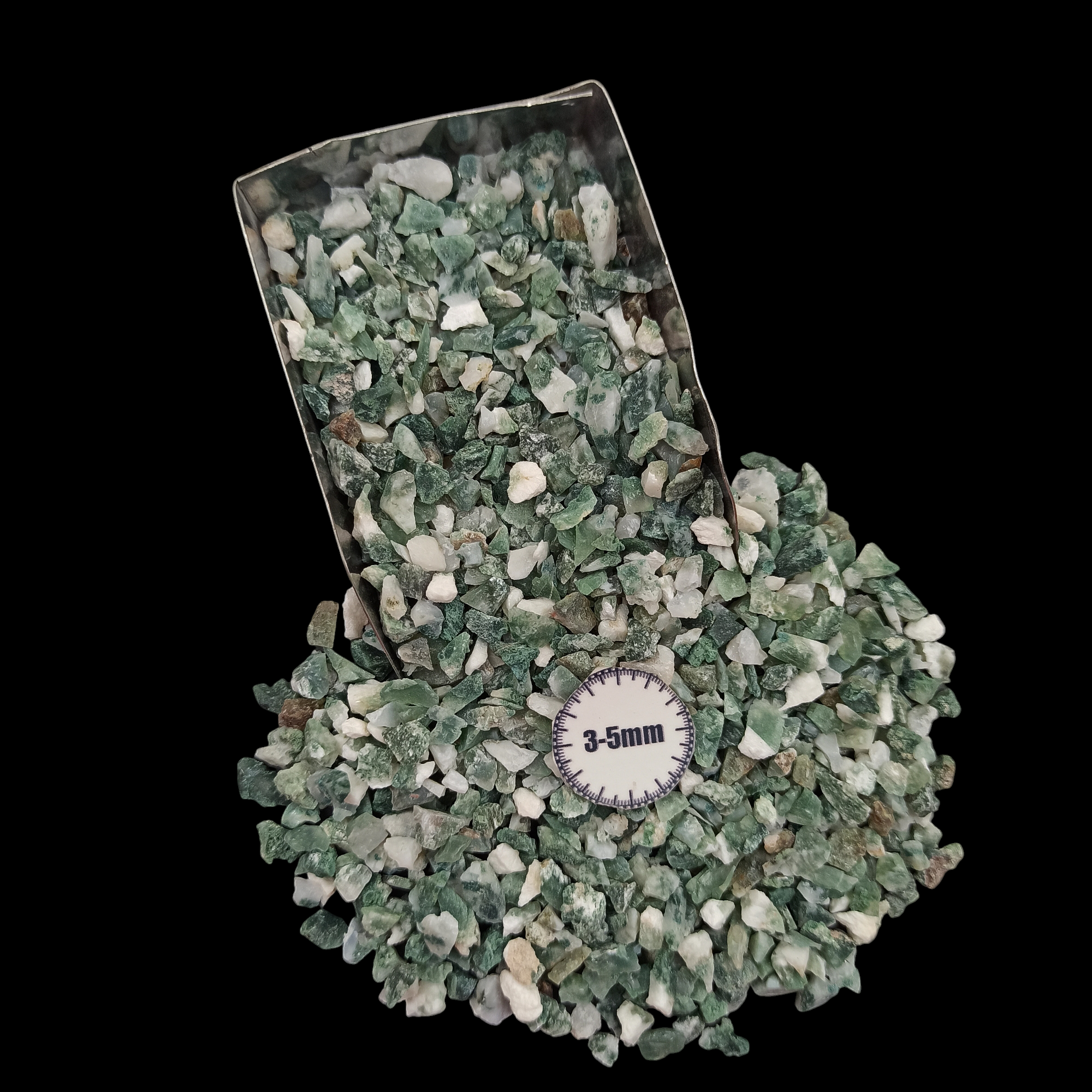 GRADELYGEMS Tree Agate Decorative Crushed Gemstone 3-5mm for Jewelry, Resin Work & Statement Decor