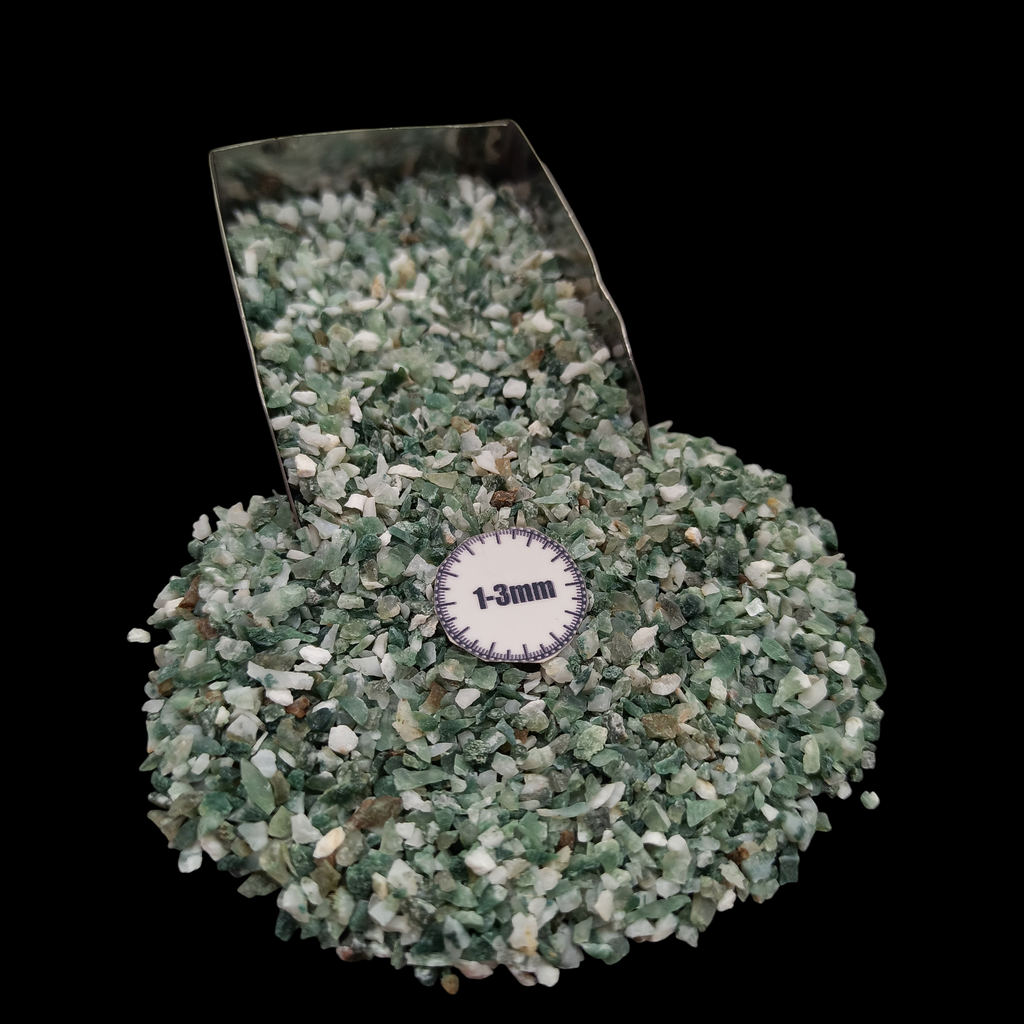 Natural Tree Agate 1-3mm Crushed Stone by GRADELYGEMS for Resin Work, Inlay & Decorative Creations
