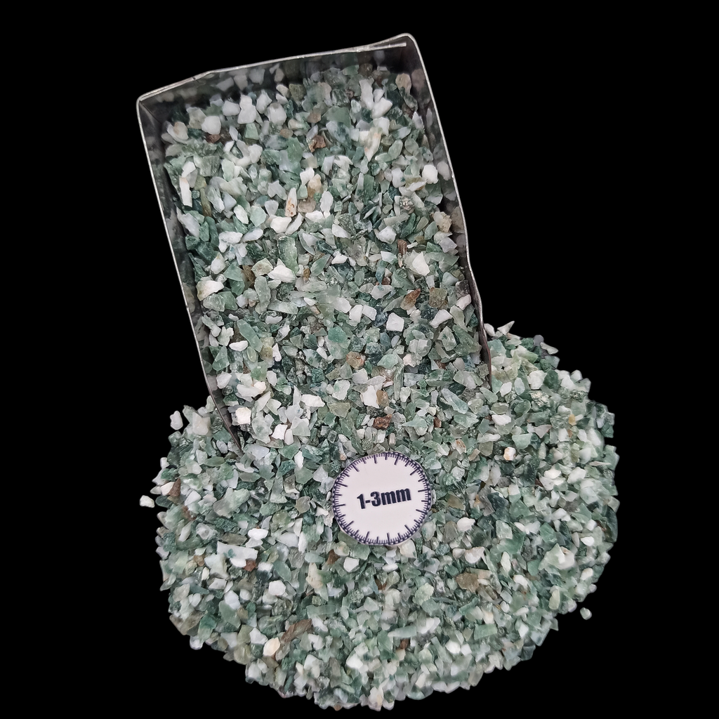 Natural Tree Agate 1-3mm Crushed Stone by GRADELYGEMS for Resin Work, Inlay & Decorative Creations