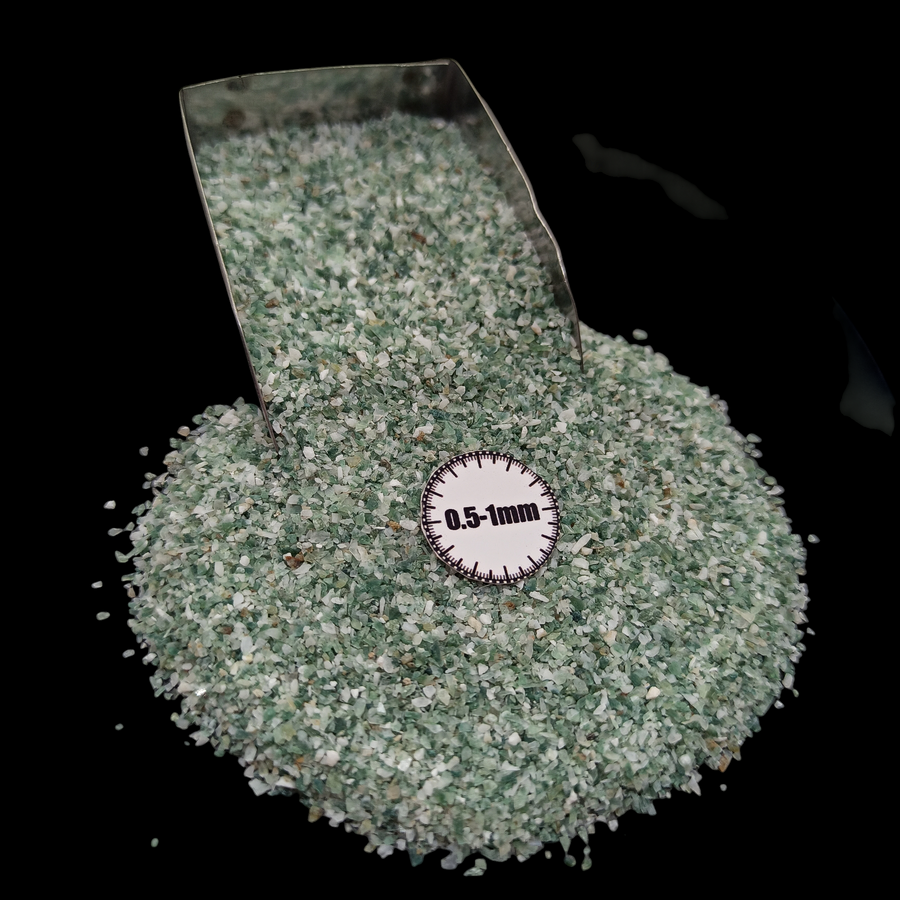 GRADELYGEMS Premium Tree Agate 0.5-1mm Crushed Gemstone for Jewelry Inlay, Resin Art & Handmade Decor