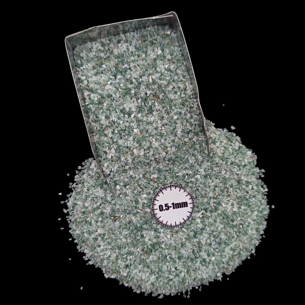 GRADELYGEMS Premium Tree Agate 0.5-1mm Crushed Gemstone for Jewelry Inlay, Resin Art & Handmade Decor