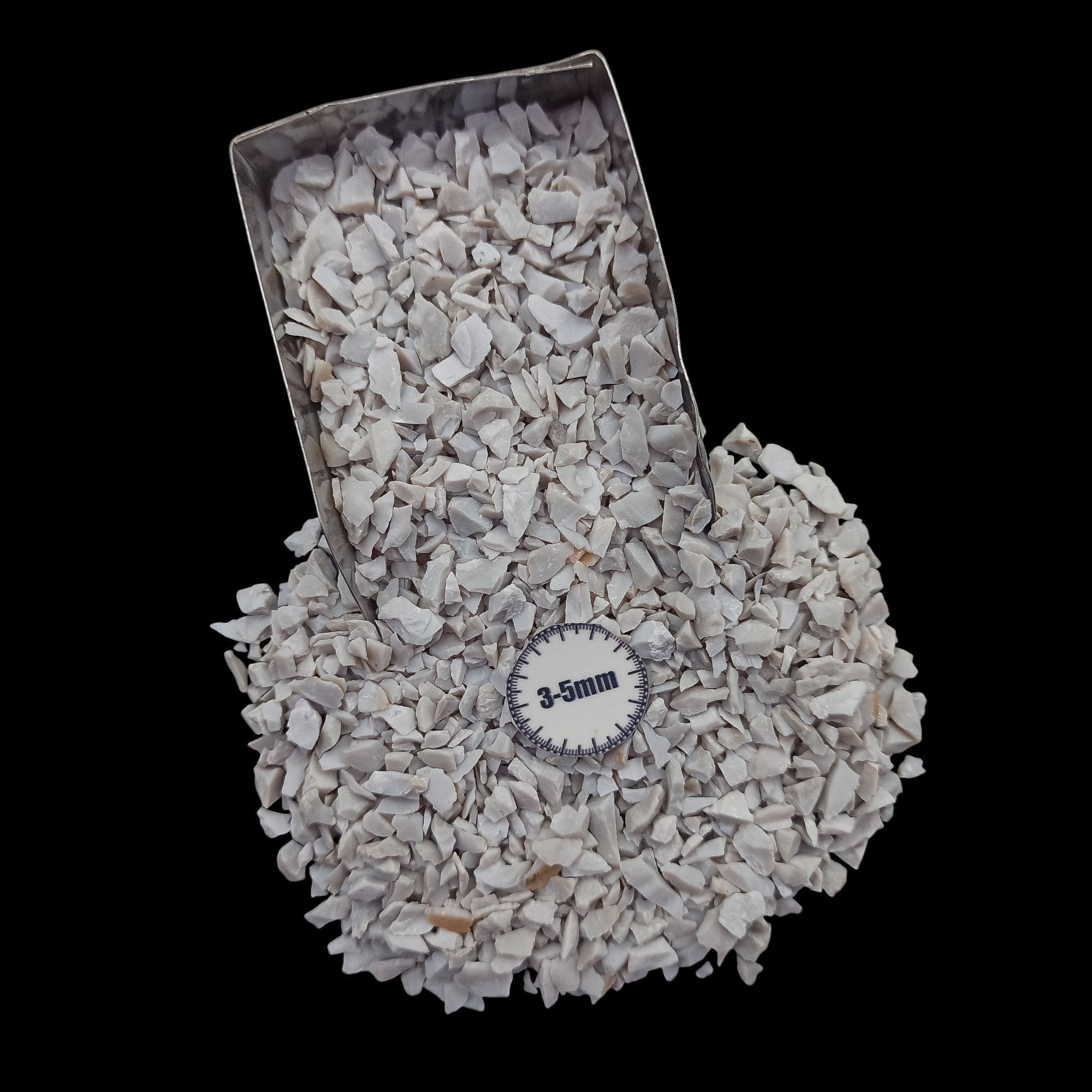 GRADELYGEMS White Opal Decorative Crushed Gemstone 3-5mm for Jewelry, Resin Work & Statement Decor