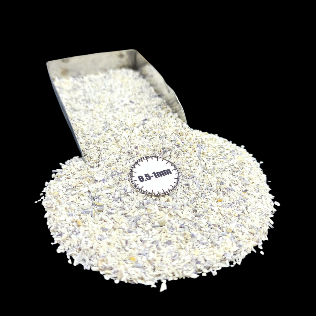 GRADELYGEMS Cowrie Shell Gemstone Crushed 0.5-1mm for Ring Inlay, Jewelry Making, Resin Art & Fine Detail Work