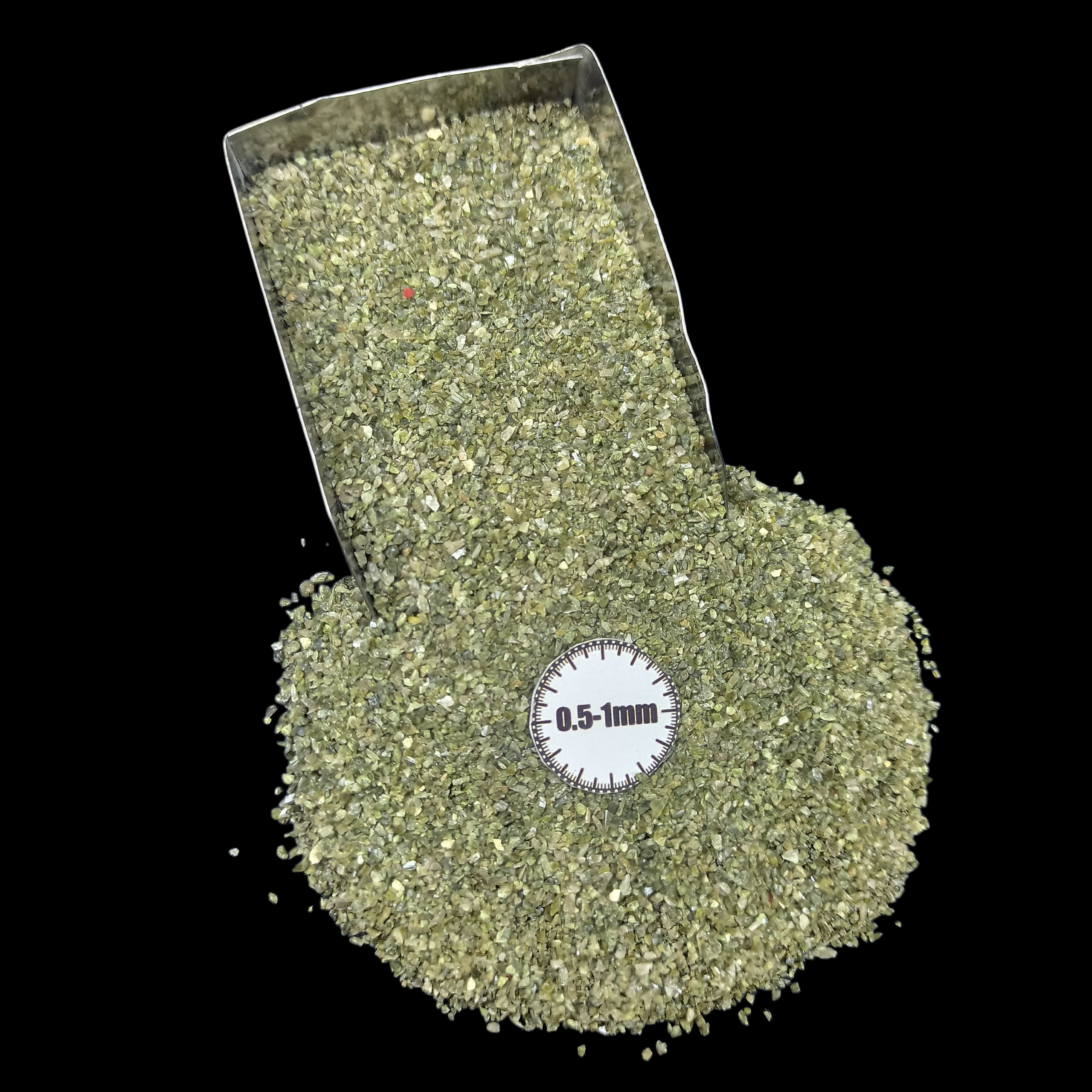 GRADELYGEMS Premium Green Tourmaline 0.5-1mm Crushed Gemstone for Jewelry Inlay, Resin Art & Handmade Decor
