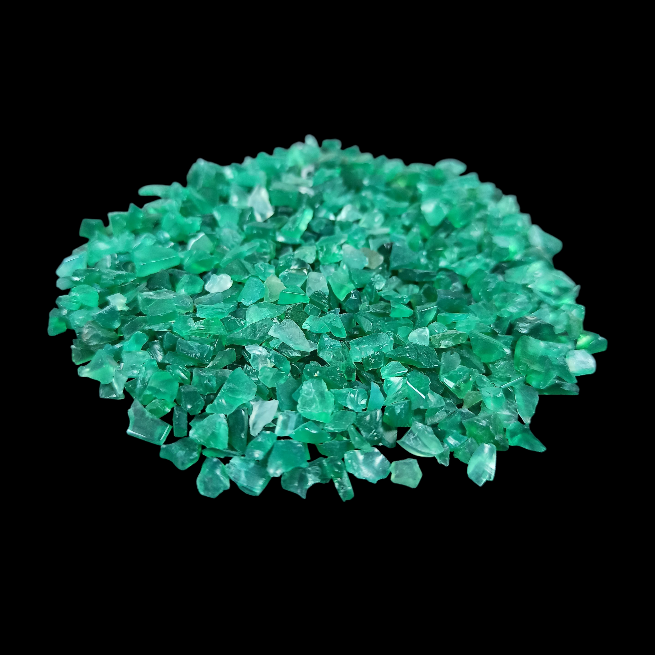 GRADELYGEMS Green Onyx Decorative Crushed Gemstone 3-5mm for Jewelry, Resin Work & Statement Decor