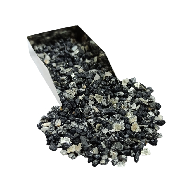 Black Tourmaline Gemstone Crushed 3-5mm