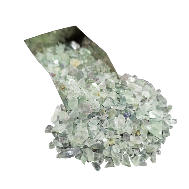 Green Fluorite Gemstone Crushed 3-5mm