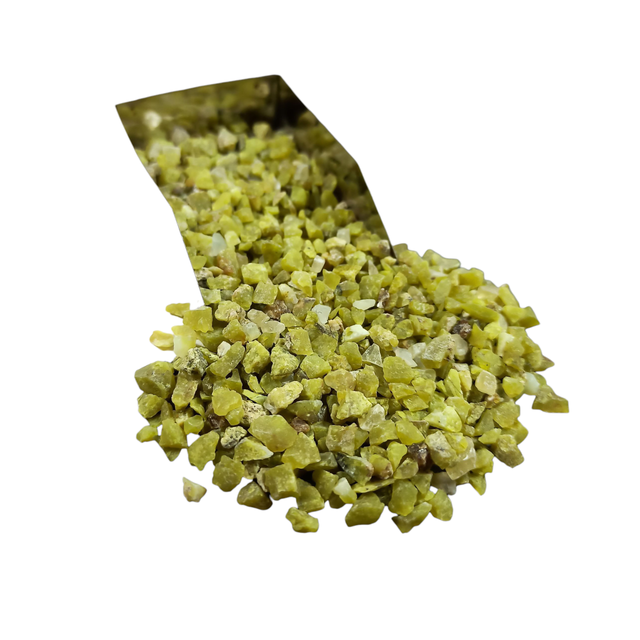 Green Apatite Gemstone Crushed 3-5mm