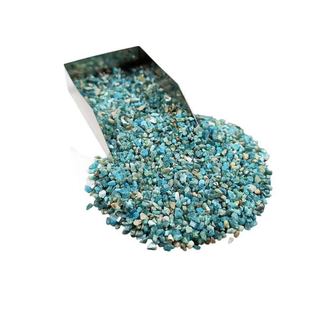 Blue Apatite Gemstone Crushed 1-3mm