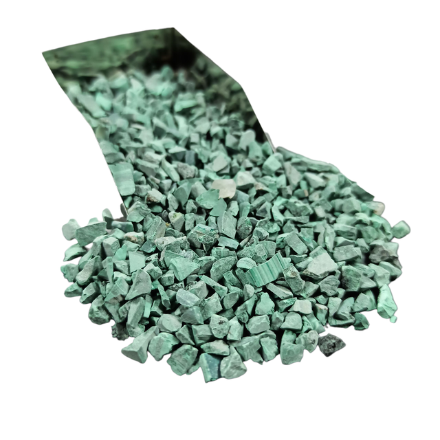 Natural Malachite Gemstone Crushed 3-5mm