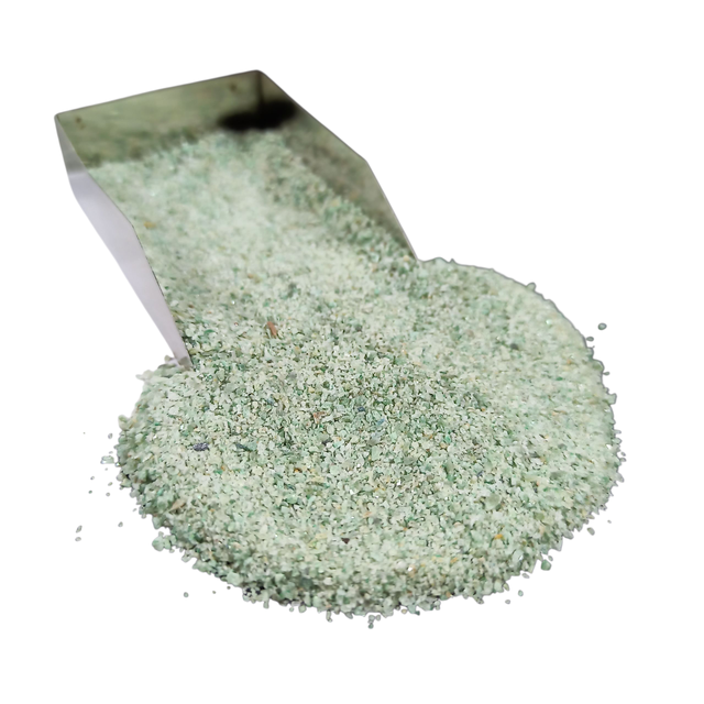 Green Jade Gemstone Crushed 0.5-1mm