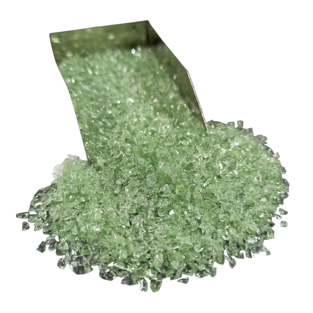 Green Obsidian Gemstone Crushed 1-3mm